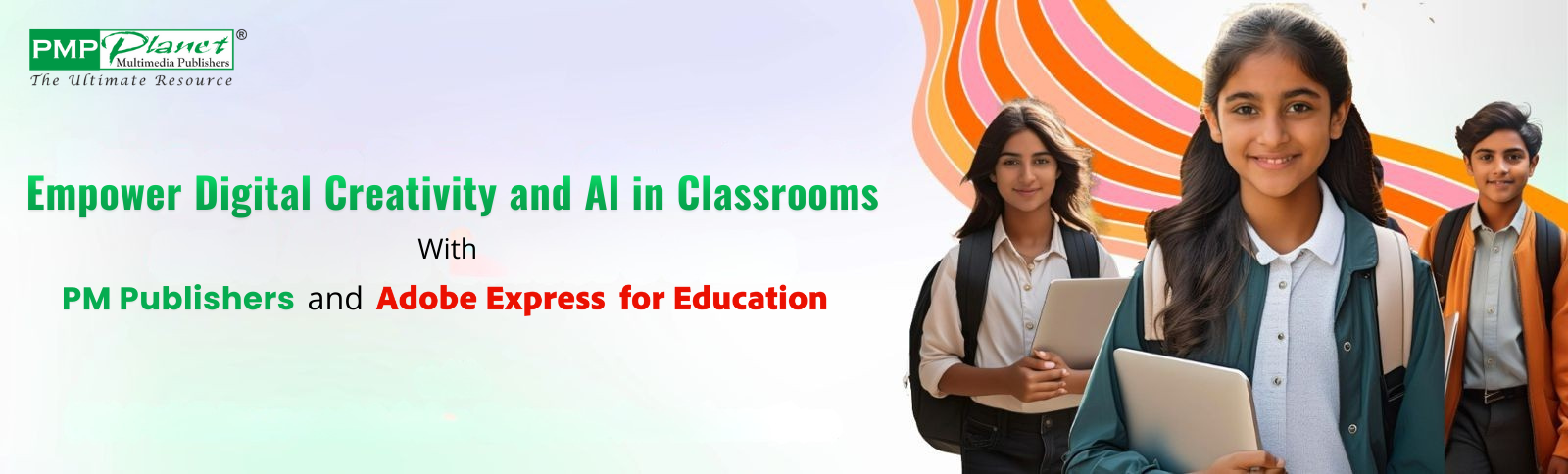 pm publishers and adobe express for education collaboration